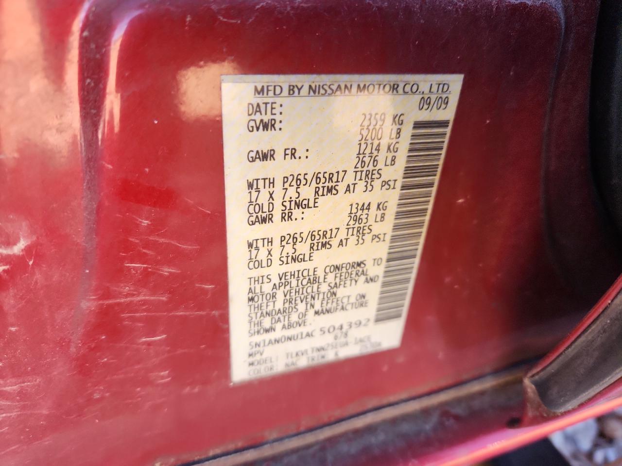 NISSAN XTERRA OFF ROAD