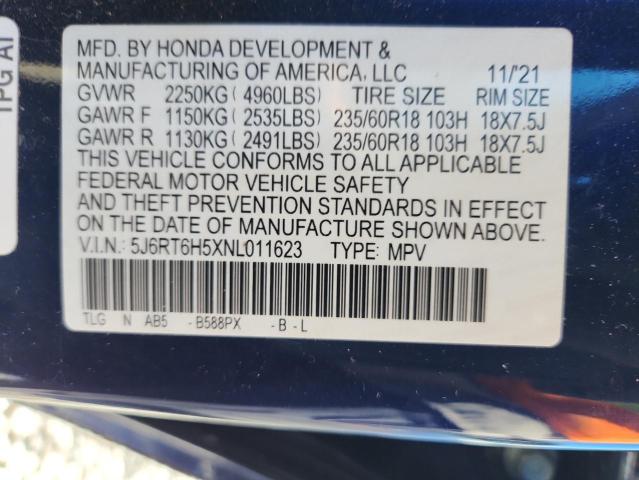 2022 HONDA CR-V - 5J6RT6H5XNL011623