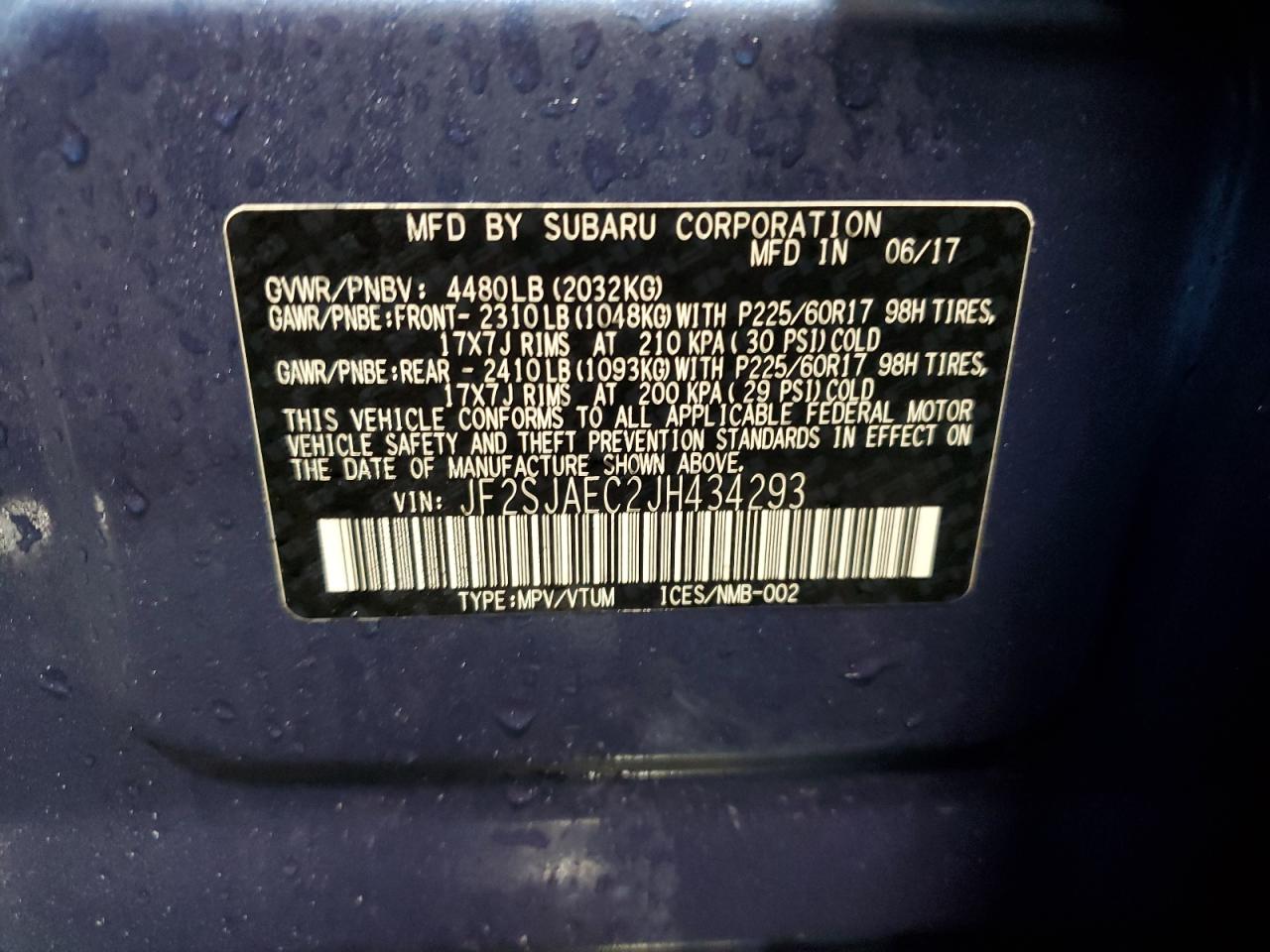 SUBARU FORESTER 2.5I PREMIUM