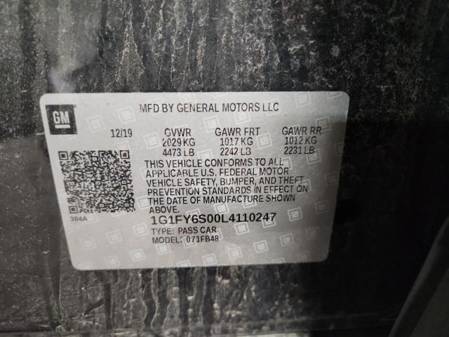 2020 CHEVROLET BOLT EV LT - 1G1FY6S00L4110247