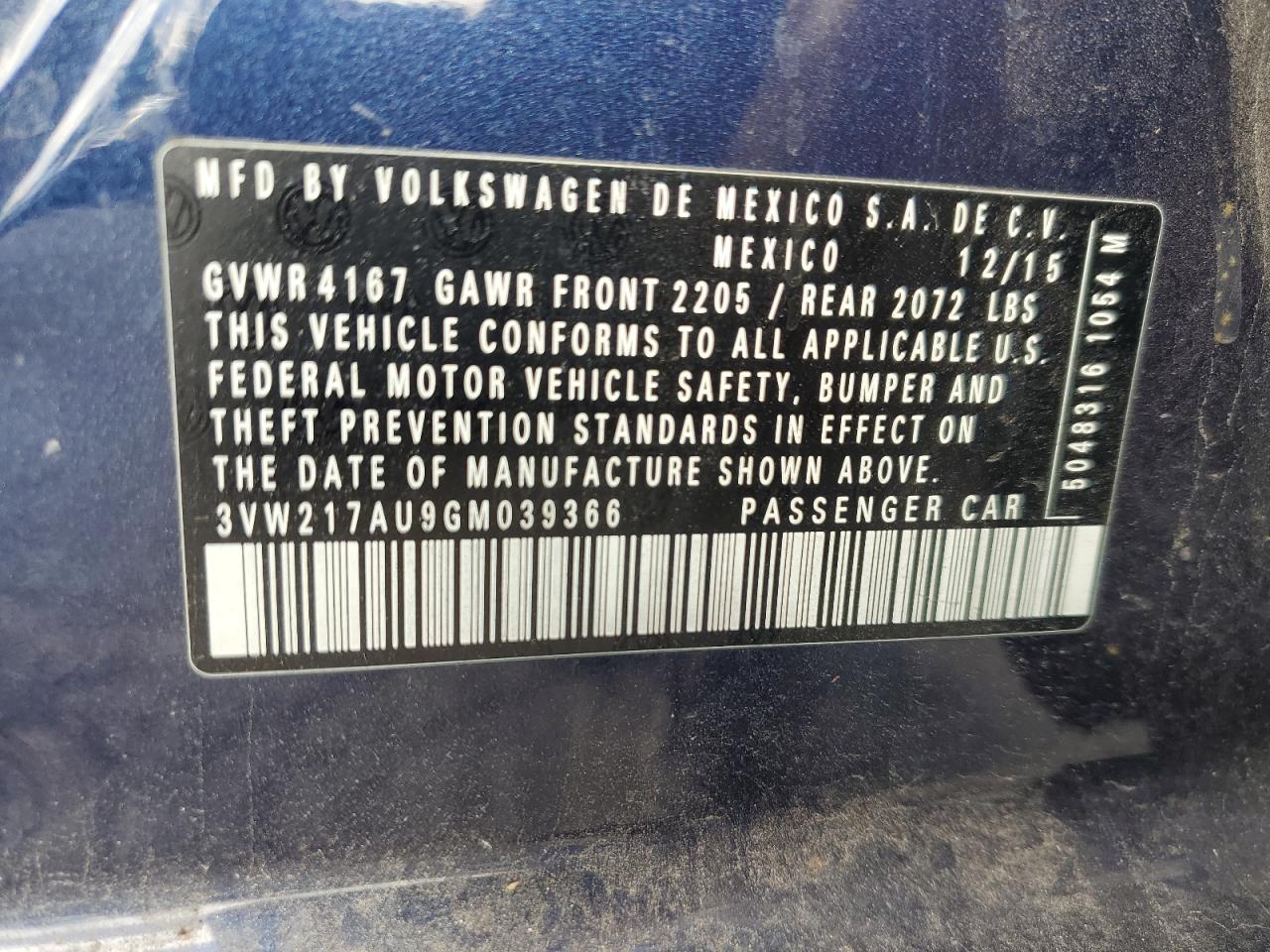 VOLKSWAGEN GOLF S/SE