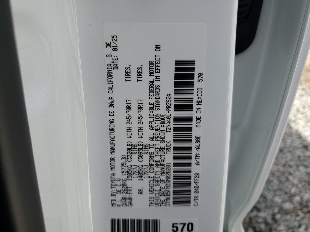 TOYOTA TACOMA DOUBLE CAB