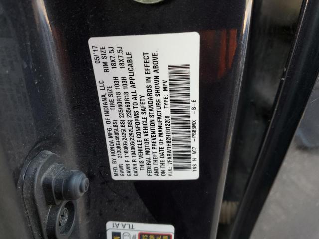 2017 HONDA CR-V EXL - 7FARW1H82HE012206