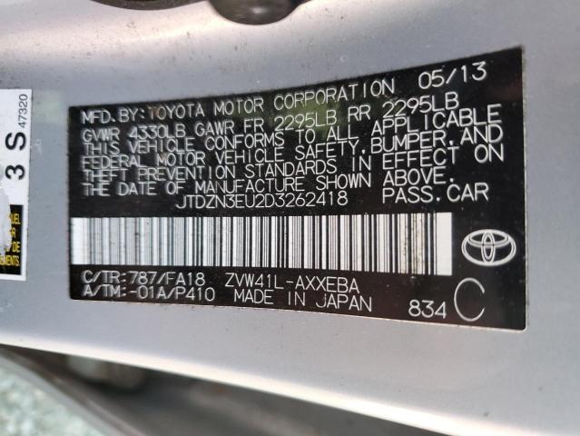 2013 TOYOTA PRIUS V #3270742851