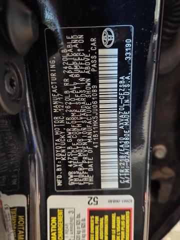 2018 TOYOTA CAMRY SE A 4T1B11HK5JU061089