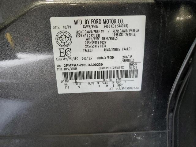 2020 FORD EDGE TITANIUM #3304721955