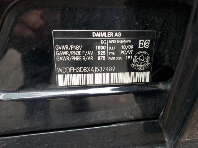 2010 MERCEDES-BENZ B200 - WDDFH3DBXAJ537489