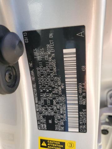 2013 TOYOTA HIGHLANDER - 5TDYK3EH8DS112951