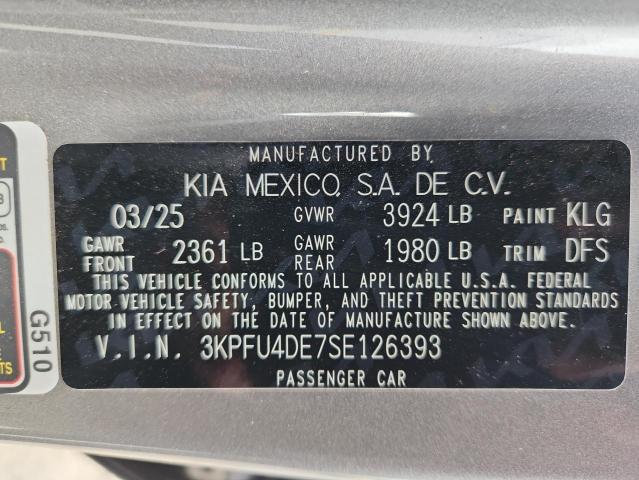 2025 KIA K4 EX #3308427280