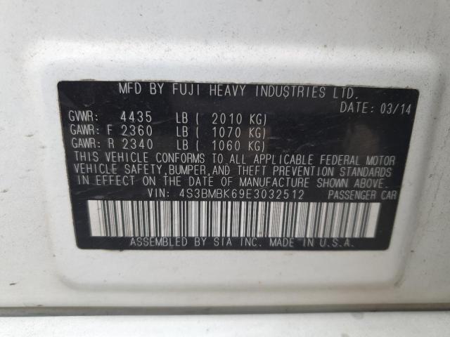 2014 SUBARU LEGACY 2.5I LIMITED - 4S3BMBK69E3032512