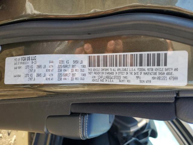 2016 JEEP CHEROKEE S 1C4PJLAB6GW137223