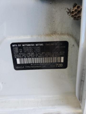 2017 MITSUBISHI MIRAGE ES ML32A3HJ8HH000543