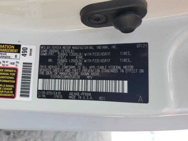 2021 TOYOTA SIENNA XLE #3308523601