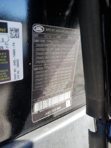 2018 LAND ROVER RANGE ROVER SPORT HSE SALWR2RV9JA193022