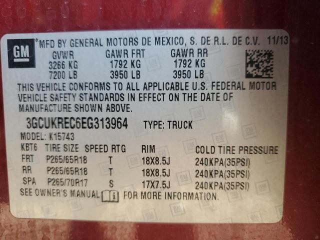 2014 CHEVROLET SILVERADO #3291060182