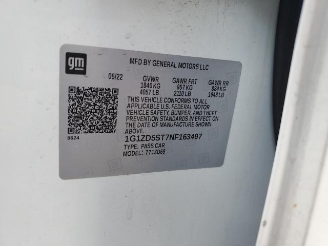 2022 CHEVROLET MALIBU LT 1G1ZD5ST7NF163497