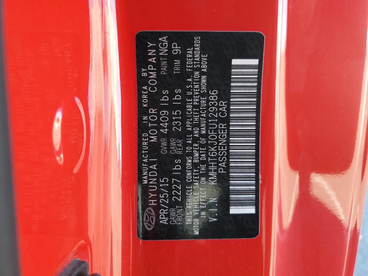 HYUNDAI GENESIS 3.8L