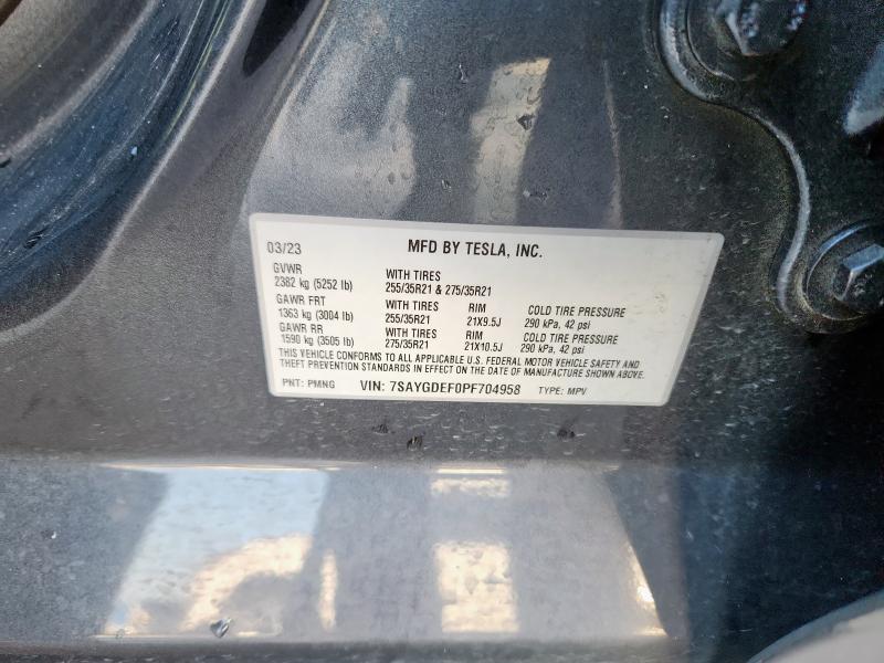 2023 TESLA MODEL Y - 7SAYGDEF0PF704958