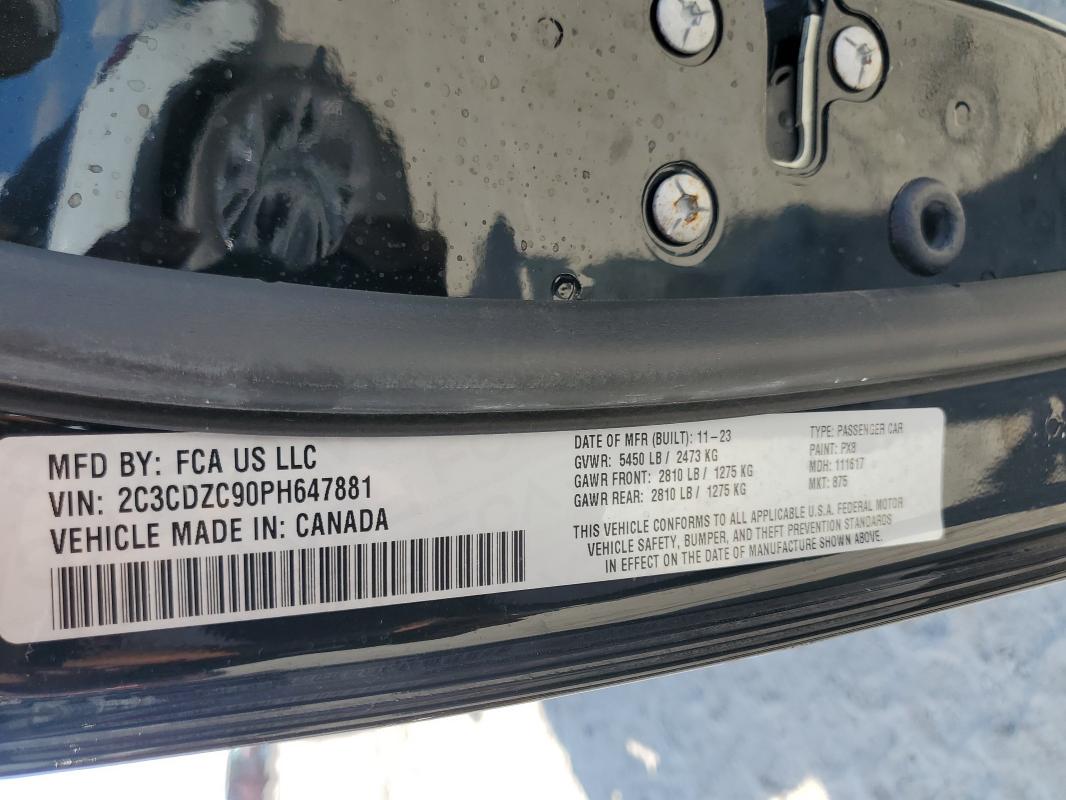 2023 DODGE CHALLENGER - 2C3CDZC90PH647881