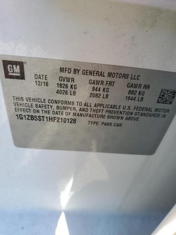 2017 CHEVROLET MALIBU LS 1G1ZB5ST1HF210128