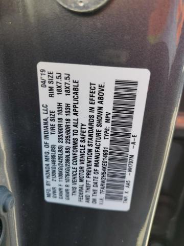 2019 HONDA CR-V EX #3301987426