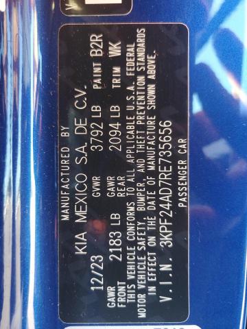 2024 KIA FORTE LX 3KPF24AD7RE735656