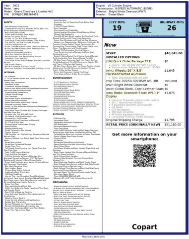 2022 JEEP GRAND CHER - 1C4RJJBG3N8567459