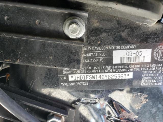 2006 HARLEY-DAVIDSON FLTRI 1HD1FSW146Y625363