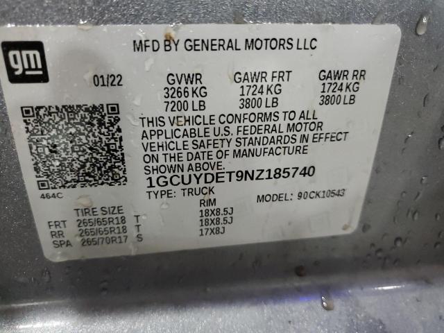 2022 CHEVROLET SILVERADO #3283989815