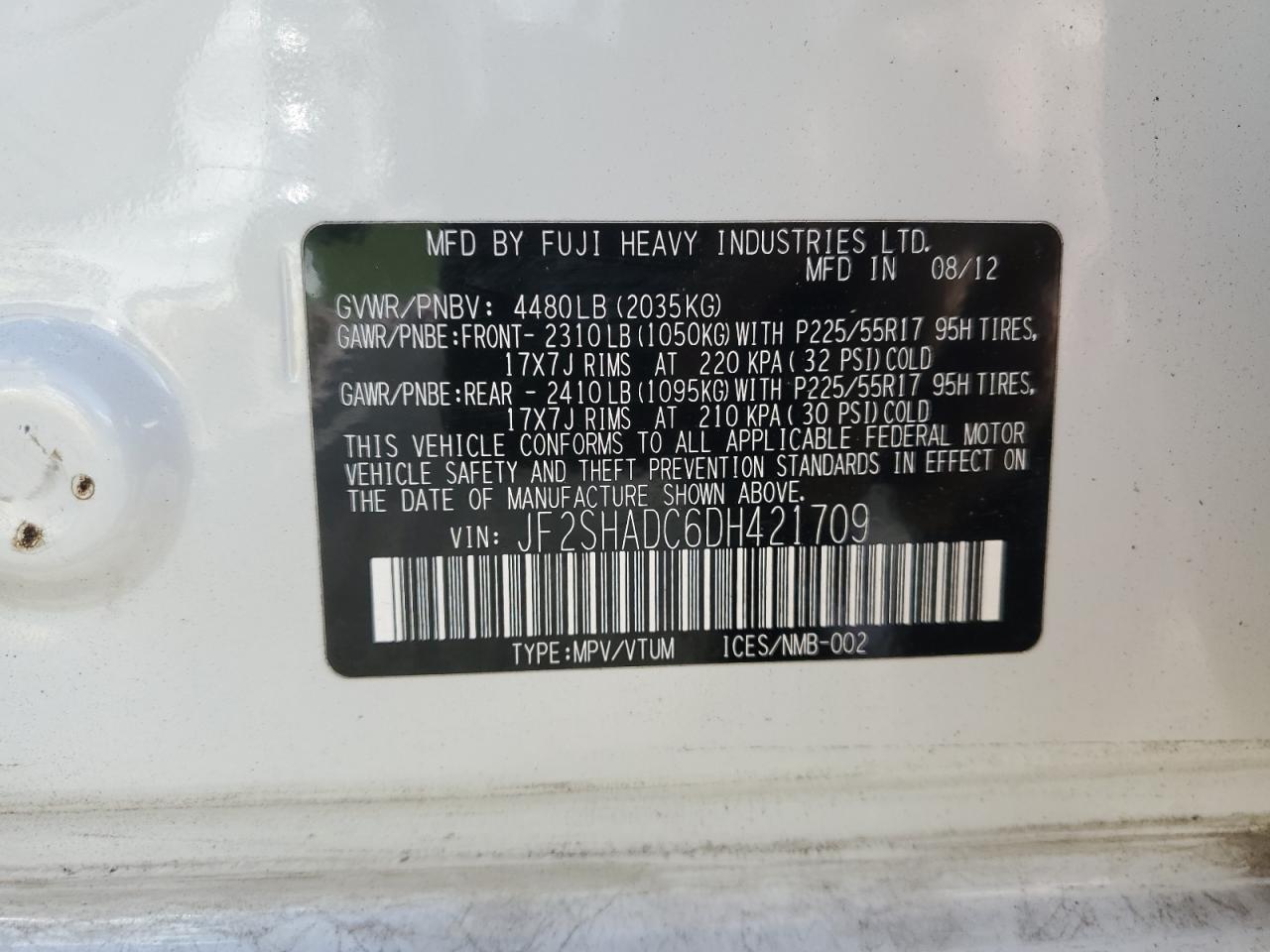 Lot #3311582806 2013 SUBARU FORESTER 2