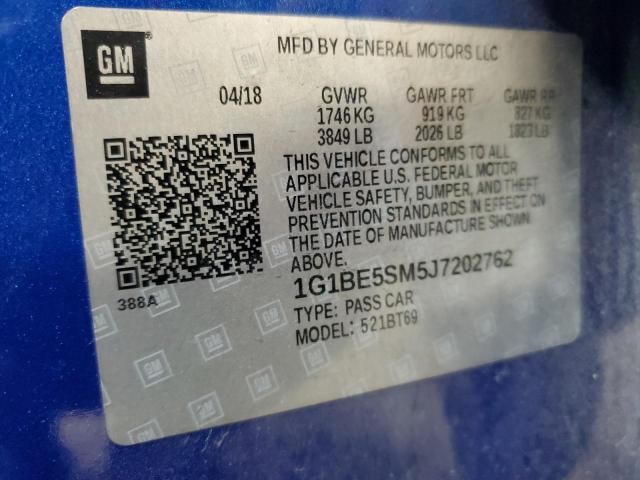 2018 CHEVROLET CRUZE LT #3302759375