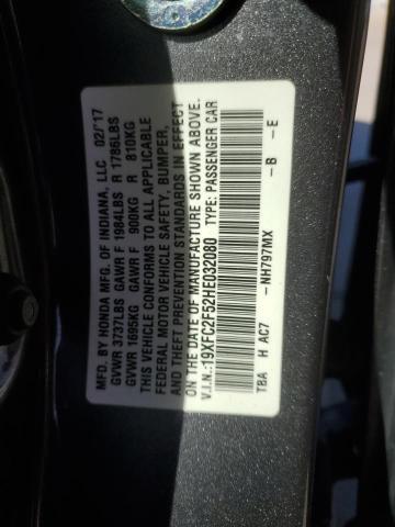 2017 HONDA CIVIC LX - 19XFC2F52HE032080