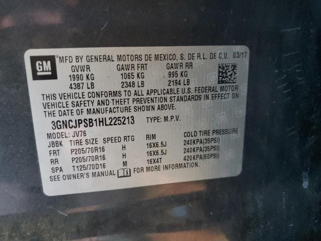 2017 CHEVROLET TRAX 1LT - 3GNCJPSB1HL225213