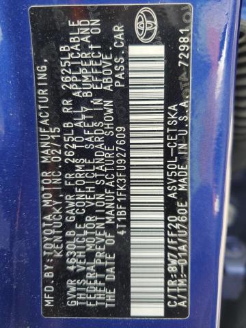 2015 TOYOTA CAMRY LE #3303903732