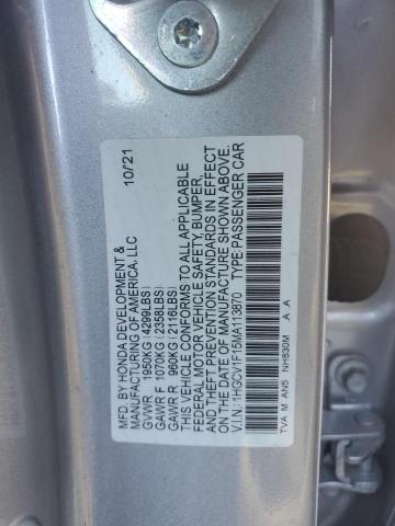 2021 HONDA ACCORD LX - 1HGCV1F15MA113870