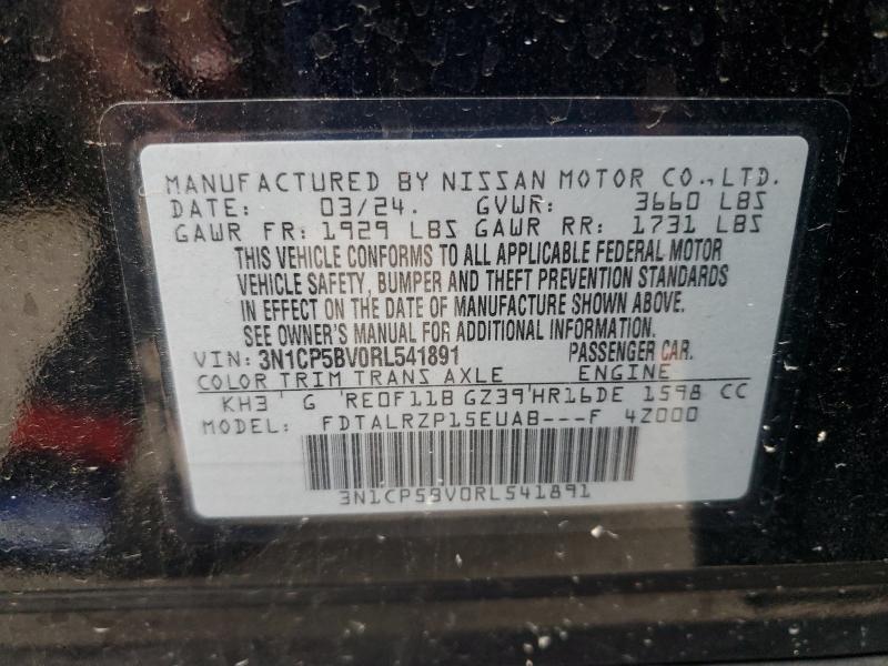 2024 NISSAN KICKS S - 3N1CP5BV0RL541891