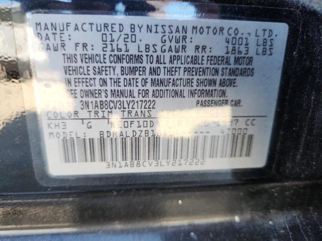 2020 NISSAN SENTRA SV - 3N1AB8CV3LY217222