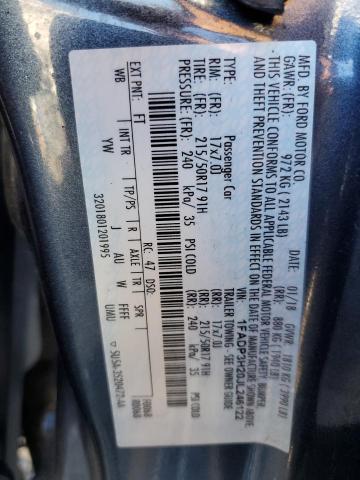 2018 FORD FOCUS SEL #3291390159