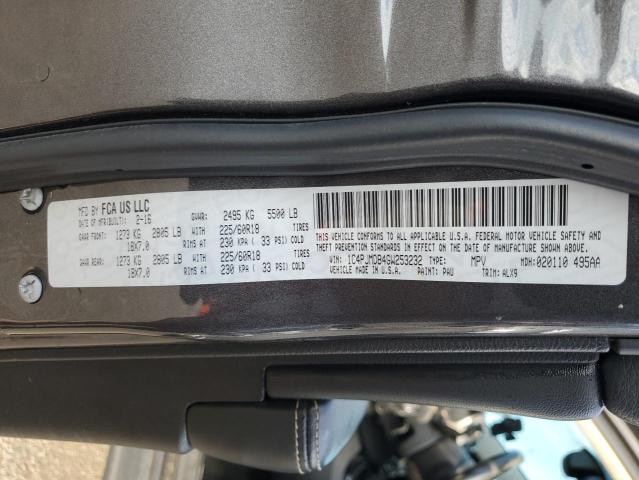 2016 JEEP CHEROKEE L 1C4PJMDB4GW253232