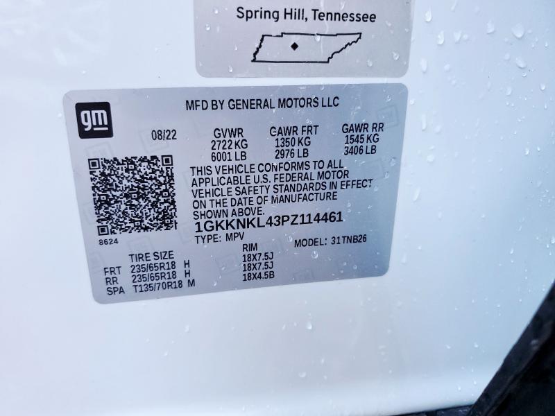 2023 GMC ACADIA SLE 1GKKNKL43PZ114461