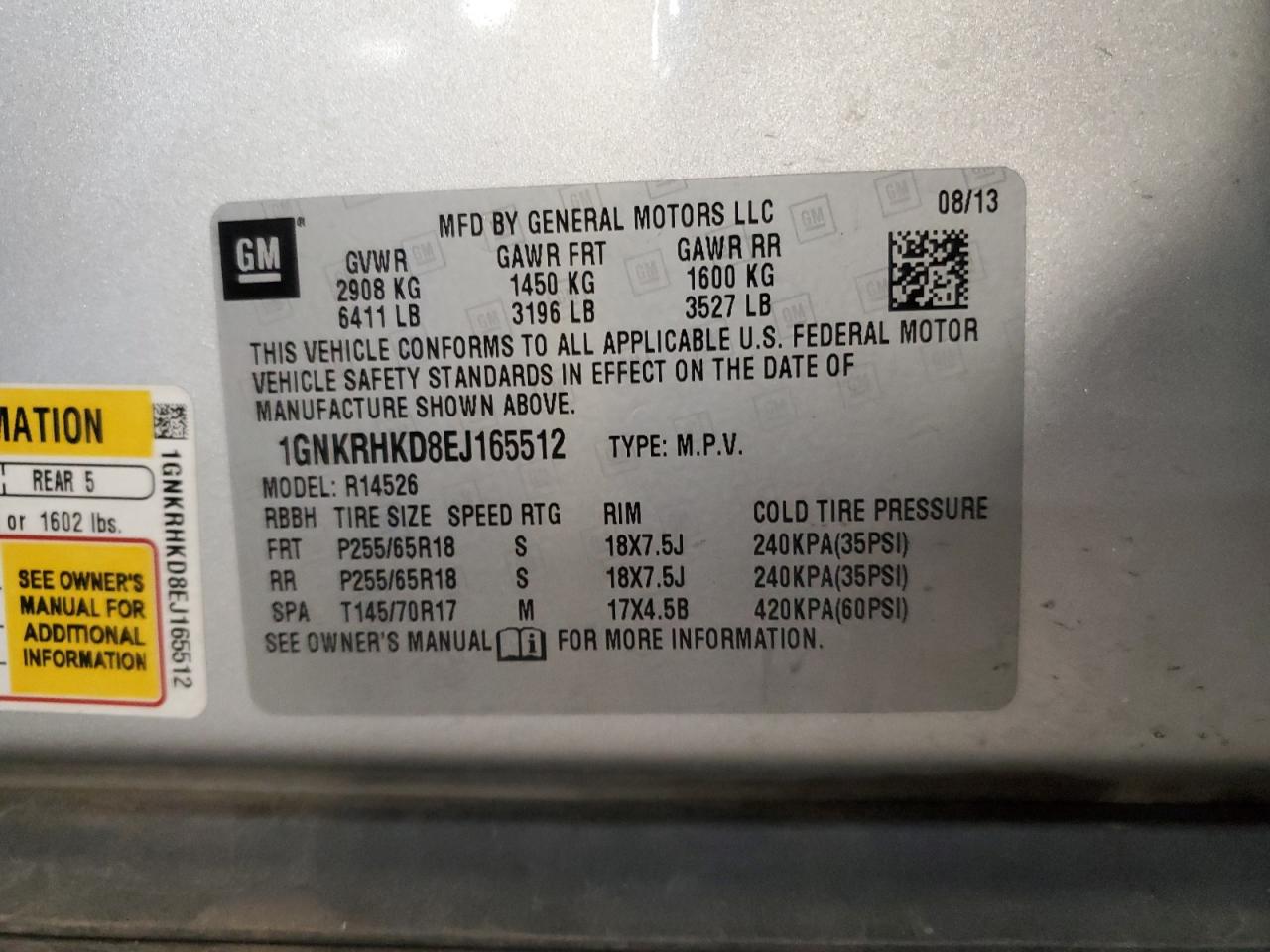 CHEVROLET TRAVERSE LT