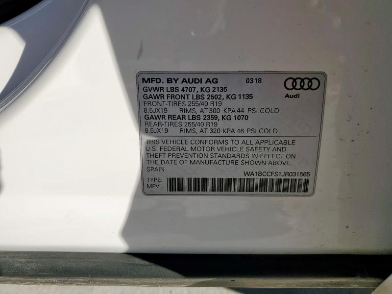 2018 AUDI Q3 PREMIUM #3298086137