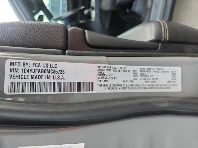 2021 JEEP GRAND CHER #3310322969