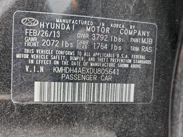 2013 HYUNDAI ELANTRA GL #3280640394