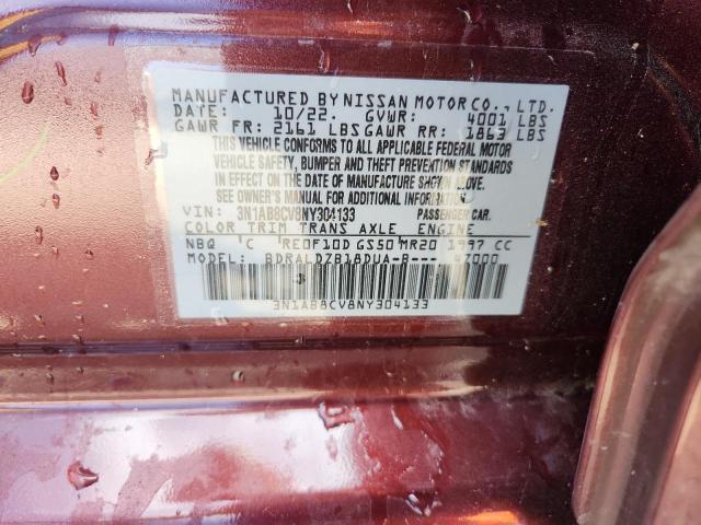 2022 NISSAN SENTRA SV - 3N1AB8CV8NY304133