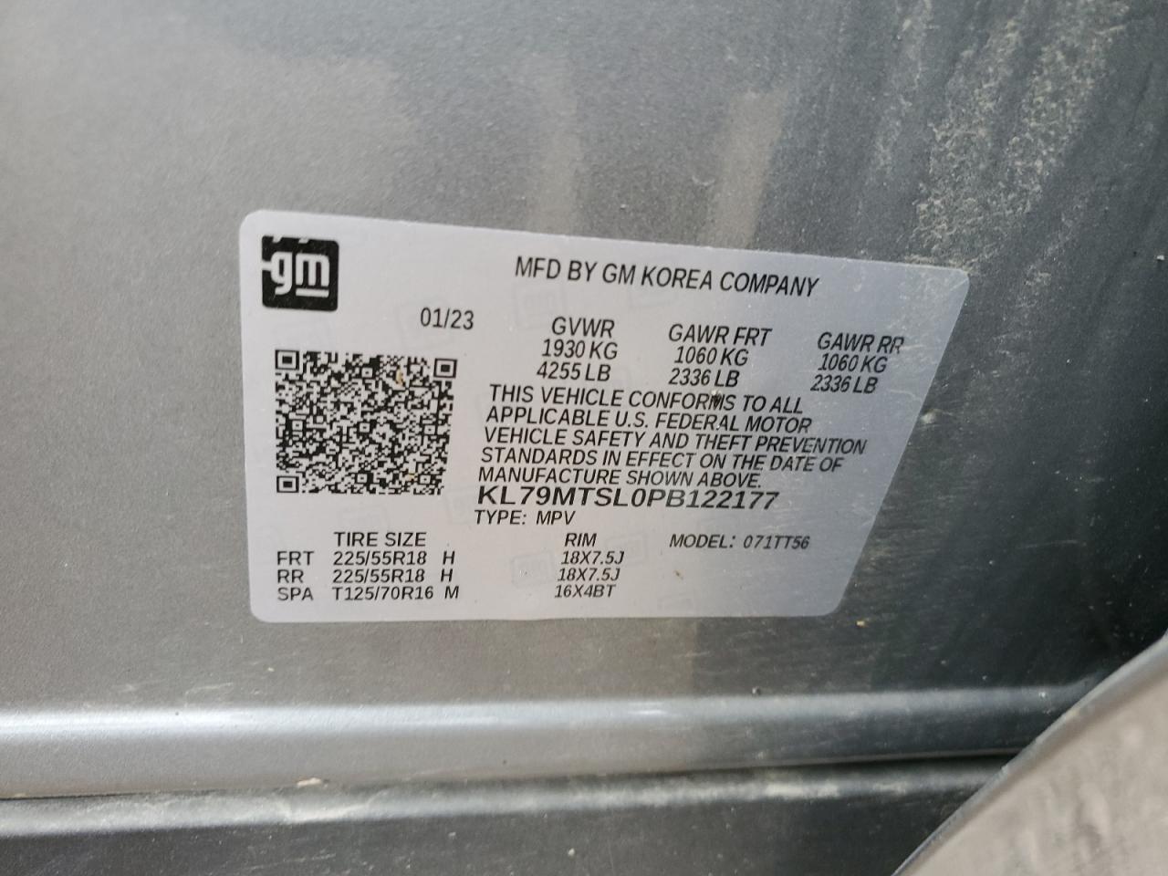 Lot #3279820265 2023 CHEVROLET TRAILBLAZE