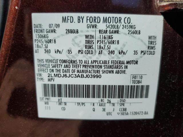 2010 LINCOLN MKX - 2LMDJ6JC3ABJ03990