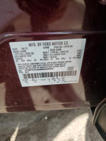 2021 FORD EDGE SEL - 2FMPK4J94MBA48968