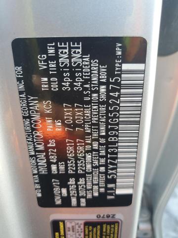 2018 HYUNDAI SANTA FE S - 5XYZT3LB9JG552475