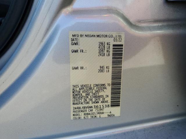 2022 NISSAN ALTIMA S - 1N4BL4BV6NN361538